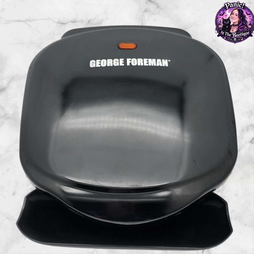 George Foreman‎ Grill GR10B Black Electric Indoor 2-Serving Fat Removing Machine